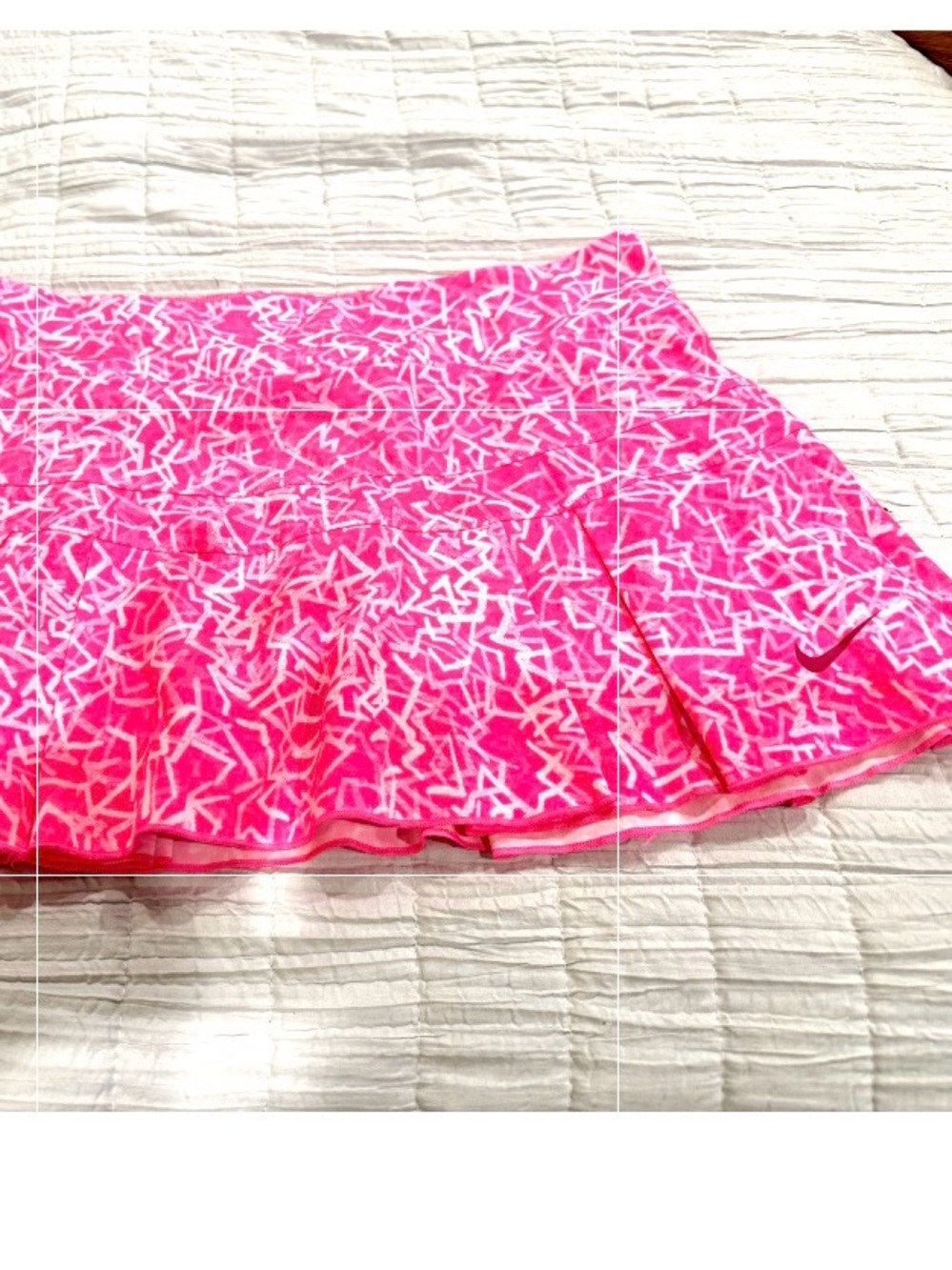 Nike Hot Pink Mini Skirt with White Abstract Print